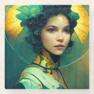 Het adres Fantasy Sci-Fi Glazen Onderzetter