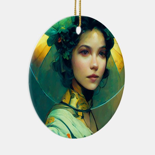 Het adres Fantasy Sci-Fi Keramisch Ornament (Rechts)