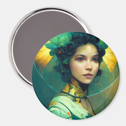 Het adres Fantasy Sci-Fi Magneet (Voorkant / Achterkant)