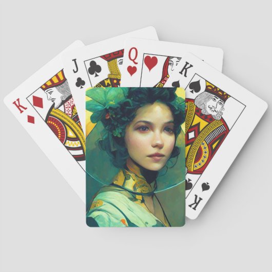 Het adres Fantasy Sci-Fi Pokerkaarten (Achterkant)