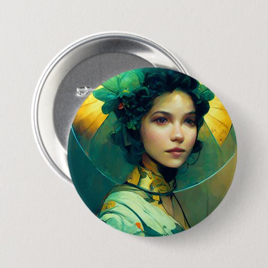 Het adres Fantasy Sci-Fi Ronde Button 7,6 Cm (Voorkant /achterkant)