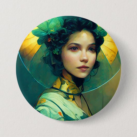 Het adres Fantasy Sci-Fi Ronde Button 7,6 Cm (Voorkant)