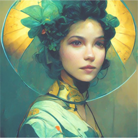 Het adres Fantasy Sci-Fi Sticker (Voorkant)