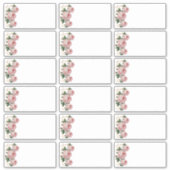 Het adres van de Gast van de bruiloft voegt NaamEt Sticker (Voorkant)