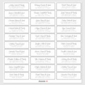 Het adres van de Gast van de weddenschap Gemoedeli Sticker (Vel)