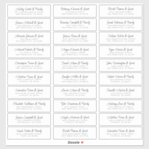 Het adres van de Gast van de weddenschap Gemoedeli Sticker