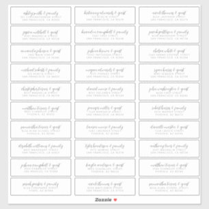 Het adres van de Gast van de weddenschap Moderne E Sticker