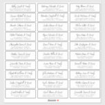 Het adres van de Gast van de weddenschap Moderne E Sticker<br><div class="desc">Bestaat uit eenvoudige sans serif en moderne serif typografie. Deze elementen zijn eenvoudig,  elegant en modern. Dit heeft 30 sticker. Dit is ontworpen door White Paper Birch Co. exclusief voor Zazzle. Hier te vinden op: http://www.zazzle.com/store/whitepaperbirch</div>