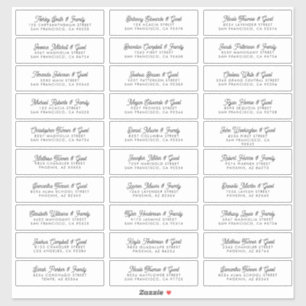 Het adres van de Gast van de weddenschap Moderne E Sticker