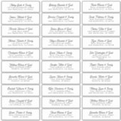 Het adres van de Gast van de weddenschap Moderne E Sticker (Voorkant)