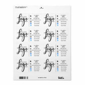 Het adres van de sticker van de marketing orde voe (Full Sheet)