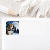 Het Adres van de Terugkeer Beagle Label (Insitu)