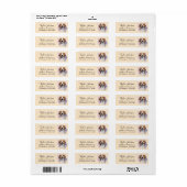 Het Adres van de Terugkeer Beagle Label (Full Sheet)