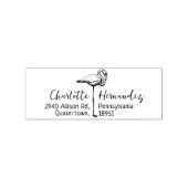 Het  Adres van de Terugkeer Flamingo Rubberstempel (Afrduk)