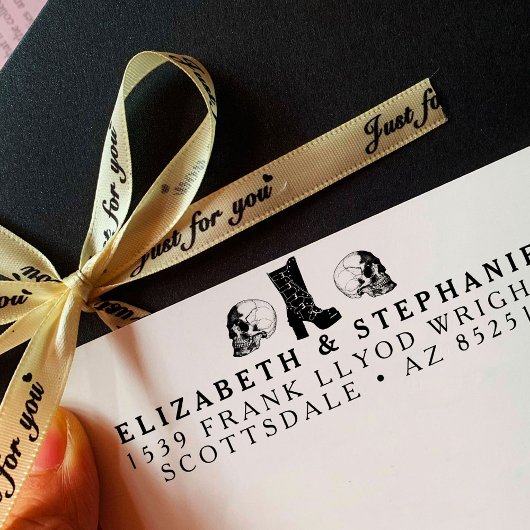 Het Adres van de terugkeer Gothic Weddenschap Aest Zelfinktende Stempel