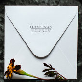 Het Adres van de terugkeer minimalistisch Moderne  Zelfinktende Stempel