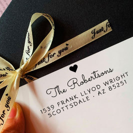 Het Adres van de terugkeer Modern Minimalistische  Zelfinktende Stempel