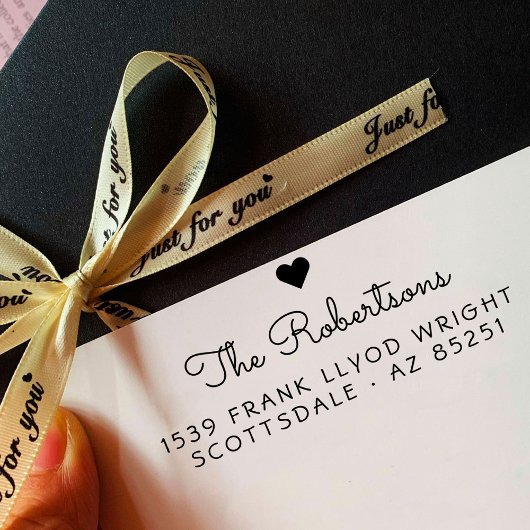 Het Adres van de terugkeer Modern Minimalistische  Zelfinktende Stempel