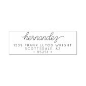 Het Adres van de terugkeer Moderne Weddenschap van Zelfinktende Stempel (Design)