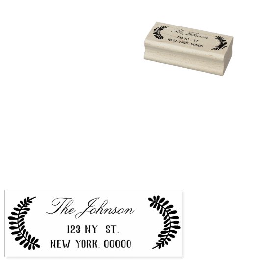 Het Adres van de terugkeer Rubber Stempel, het Adr Rubberstempel (Gestempeld)