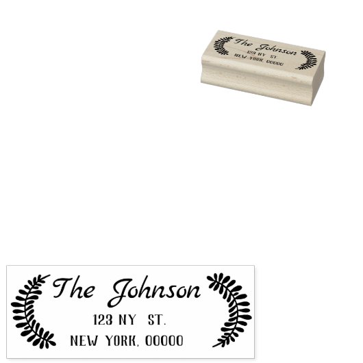 Het Adres van de terugkeer Rubber Stempel, het Adr Rubberstempel (Gestempeld)