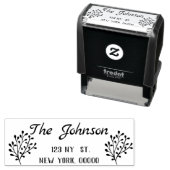 Het Adres van de terugkeer Rubber Stempel, het Adr Zelfinktende Stempel (In situ)