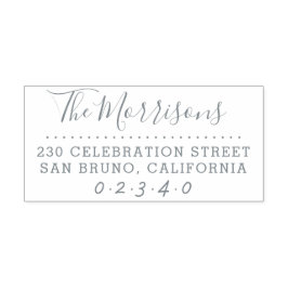 Het Adres van de Terugkeer van de Aangepaste Aange Zelfinktende Stempel