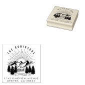 Het  Adres van de Terugkeer van de Band & van de B Rubberstempel (Gestempeld)