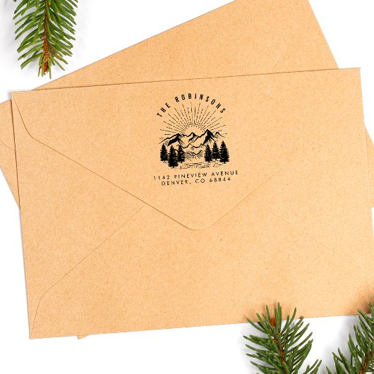 Het  Adres van de Terugkeer van de Band & van de B Rubberstempel
