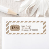 Het  Adres van de Terugkeer van de Bestemming in K Etiket (Insitu)