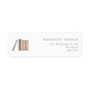 Het  Adres van de Terugkeer van de Boeken van de W Etiket