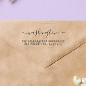 Het  Adres van de Terugkeer van de Calligrafie Rubberstempel