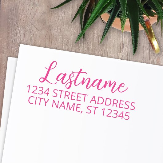 Het Adres van de Terugkeer van de Familie van de d Zelfinktende Stempel