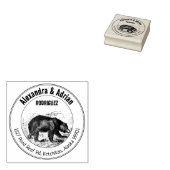 Het Adres van de Terugkeer van de Familie van het Rubberstempel (Gestempeld)