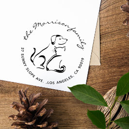 Het Adres van de Terugkeer van de Familie van het  Zelfinktende Stempel