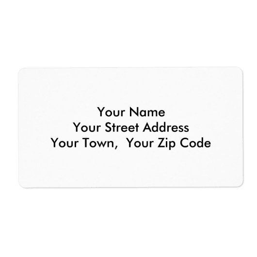 Het adres van de Terugkeer van de grote Sjabloon P Etiket (Voorkant)