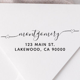 Het Adres van de Terugkeer van de Kalligrafie van  Zelfinktende Stempel