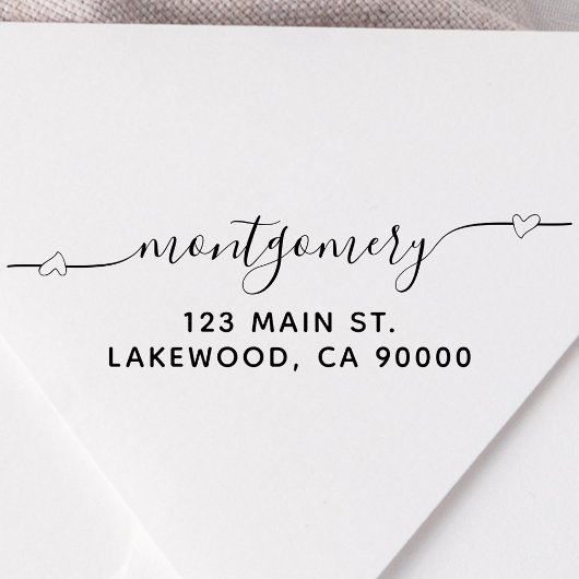 Het Adres van de Terugkeer van de Kalligrafie van  Zelfinktende Stempel