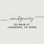 Het Adres van de Terugkeer van de Kalligrafie van  Zelfinktende Stempel