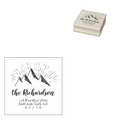 Het Adres van de Terugkeer van de Schets van de be Rubberstempel (Gestempeld)