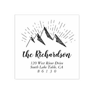 Het Adres van de Terugkeer van de Schets van de be Rubberstempel