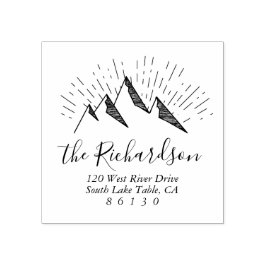 Het Adres van de Terugkeer van de Schets van de be Rubberstempel