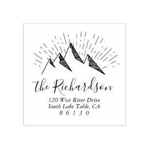 Het Adres van de Terugkeer van de Schets van de be Rubberstempel