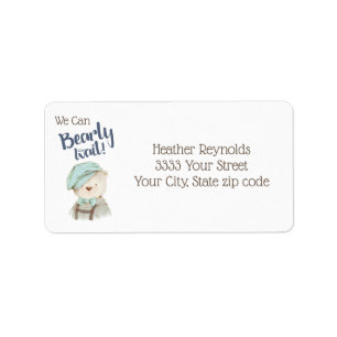 Het Adres van de Terugkeer van het Baby shower va Etiket