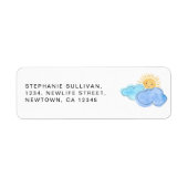 Het Adres van de Terugkeer van het Baby shower van Etiket (Voorkant)