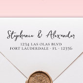 Het Adres van de Terugkeer van het huwelijk Modern Zelfinktende Stempel