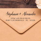 Het Adres van de Terugkeer van het huwelijk Modern Zelfinktende Stempel