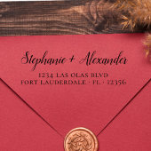 Het Adres van de Terugkeer van het huwelijk Modern Zelfinktende Stempel