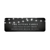 Het Adres van de Terugkeer van het Koord van Chalk Etiket (Voorkant)