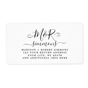 Het adres van de Terugkeer van het Manuscript van  Etiket